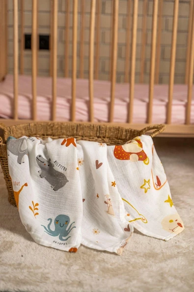 Cotton Collection Bebek 3'lü Müslin Set Douce - Resim 8
