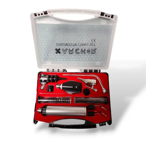 Archer Lüx Diagnostik Set Ent Otoskop-Oftalmaskop Set ürün görseli 1
