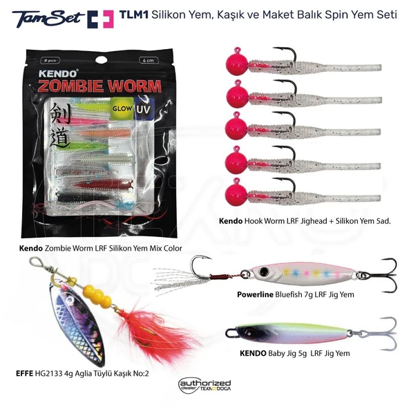 TAMSET LRF Avları İçin Jig ve Silikon Yem Seti TLM1 ürün görseli 1