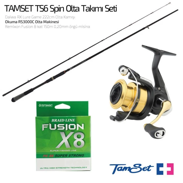 TAMSET Daiwa RS3000 RX Lure Game 222cm 10-35g Spin Olta Takımı TS6 ürün görseli 1
