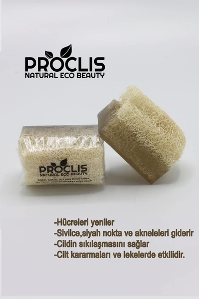 Proclis Doğal Kabak Lifli Eşek Sütlü Doğal Sabun 130 gr ürün görseli 1