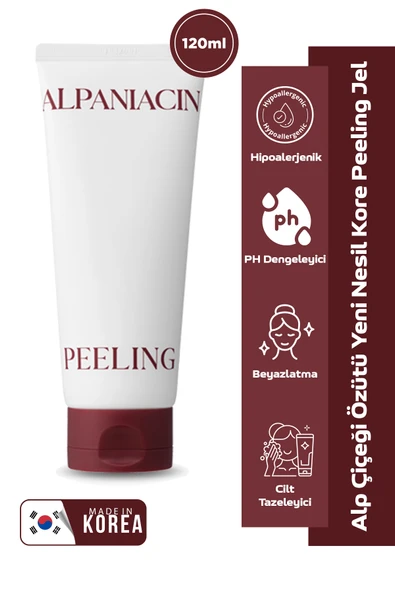 Cilt Tonu Dengeleyici, Derinlemesine Temizleyici ve Cilt Tazeleyici Alp Çiçeği Özütü Yeni Nesil Kore Peeling Jel 120ml> ürün görseli 1