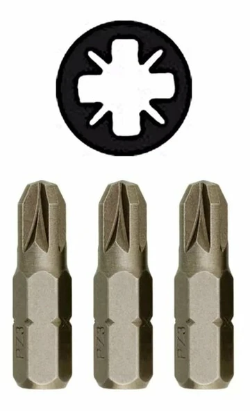 BOSCH 2607000252 Pz 3*25 3'Lu ürün görseli 1