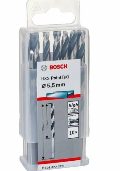 BOSCH 2608577223 Hss -Pointtec 5,5 mm 10'Lu ürün görseli 1