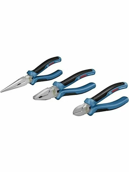 BOSCH 1600A016BG Profesyonel Pense Seti 3 Parça ürün görseli 1