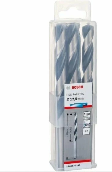 BOSCH 2608577293 Hss -Pointtec 12,5 mm (5'Lı) ürün görseli 1