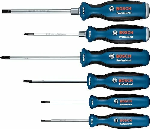 BOSCH 1600A02CV3 Profesyonel Tornavida Seti 6 Parça ürün görseli 1