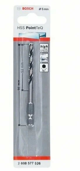 BOSCH 2608577526 Hss Poınt Teq Metal Matkap Ucu 5 mm ürün görseli 1