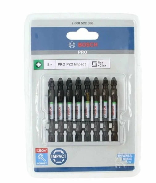BOSCH 2608522338 Impact Ctrl Çift Taraf 8'Li Pz2 65 mm ürün görseli 1