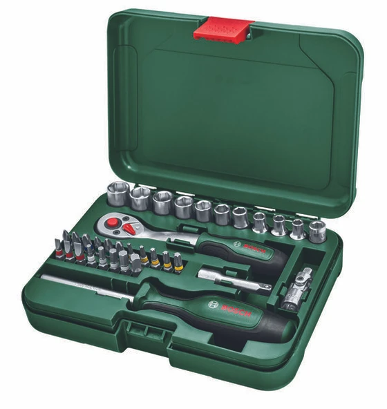 BOSCH 1600A02BY1 El Aleti Seti 34 Parça (Lokma- Vidalama Uçları) ürün görseli 1