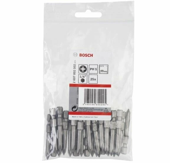 BOSCH 2607002502 Vidalama Ucu Ph1-49 mm 25'Li ürün görseli 1
