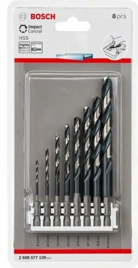 BOSCH 2608577139 Impactc Hex Metal Matkap Ucu 8'Li ürün görseli 1