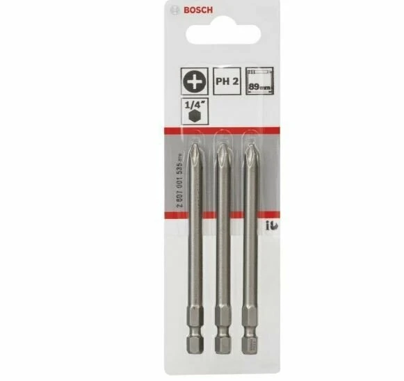 BOSCH 2607001535 Phıllıps Ph 2-89 mm 3'Lu ürün görseli 1