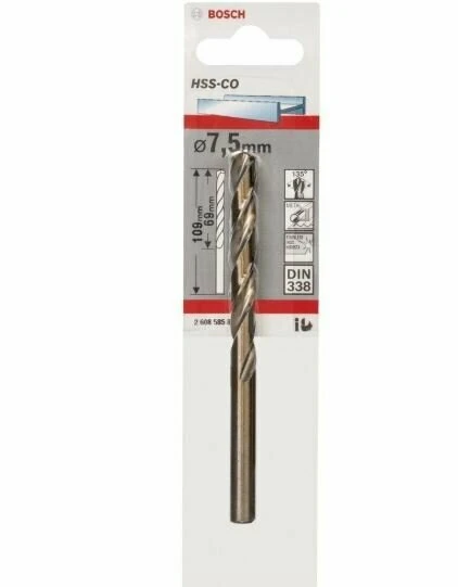 BOSCH 2608585859 Hss-Co 7,5*109 mm Matkap Ucu ürün görseli 1