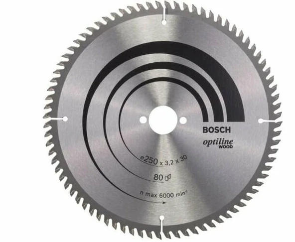 BOSCH 2608640660 Optiline Wood 250*30 mm 80 Diş ürün görseli 1