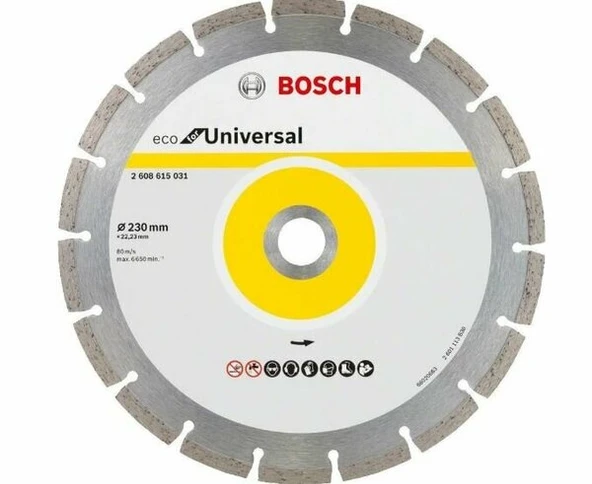 BOSCH 2608615044 Ekonomik Seri Elmas Bıçak Çap 230 mm (10'Lu) ürün görseli 1