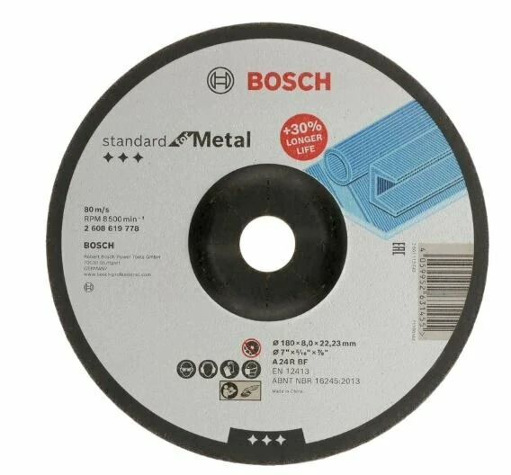 BOSCH 2608619778 Standart For 180*8,0 mm Metal Taşlama Taşı ürün görseli 1