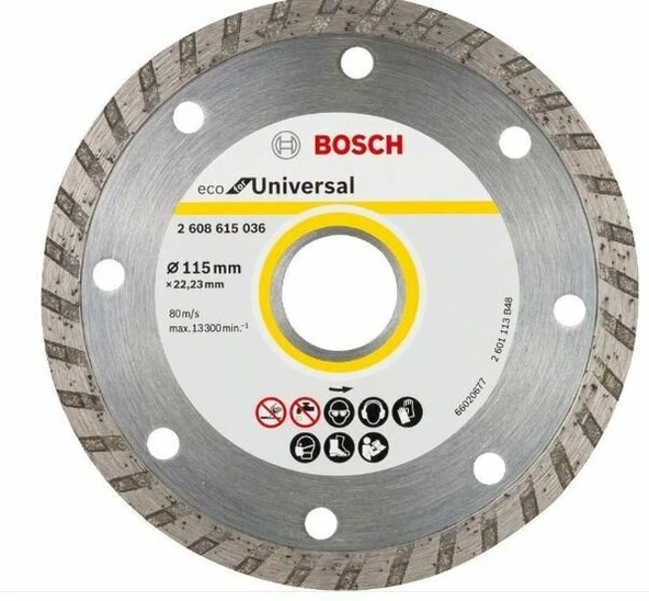 BOSCH 2608615036 Ekonomik Seri Elmas Bıçak 115 mm ürün görseli 1