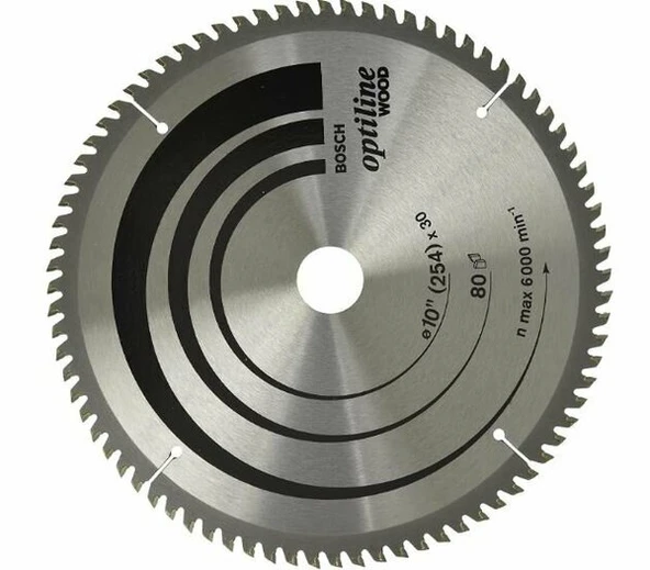 BOSCH 2608640909 Opw Daire Testere Bıçağı 254*30 mm 80 Diş ürün görseli 1