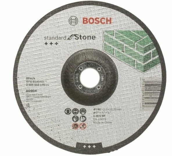 BOSCH 2608603175 Standard For 180*3,00 mm Bombeli Kesici Taş ürün görseli 1