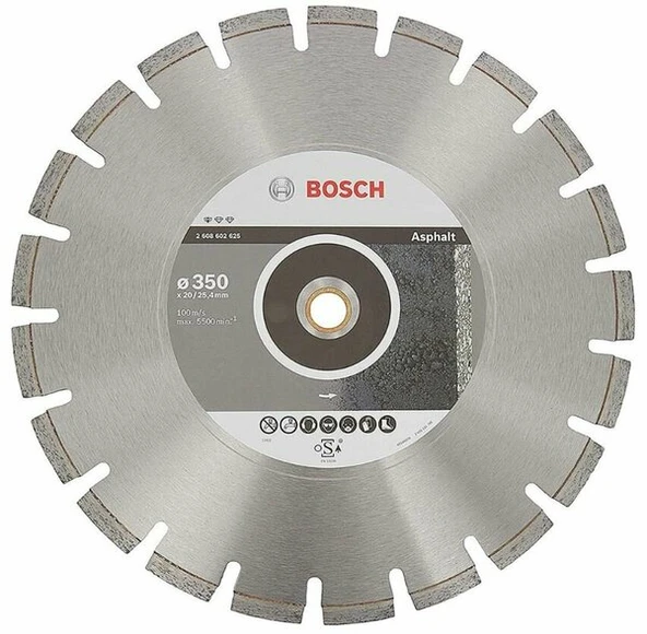 BOSCH 2608602625 Elmas Bıcağı Asphalt 350*25*40 350 mm ürün görseli 1