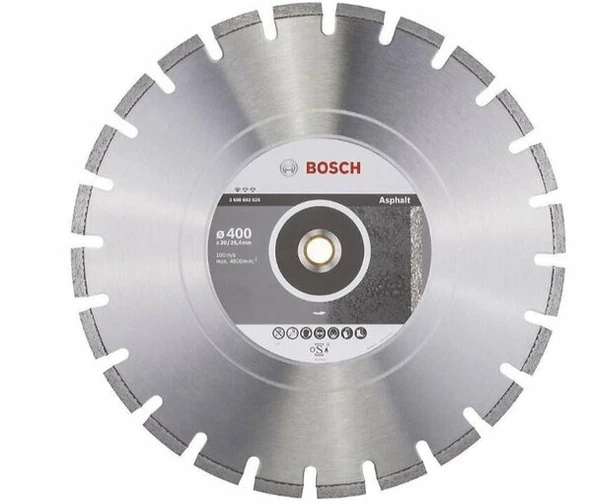 BOSCH 2608602626 Elmas Kesme Disk Sfaspha 400*25,40/20 mm ürün görseli 1