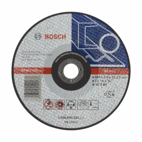 BOSCH 2608600321 180*3,0 mm Düz Exmetal Kesme Taşı ürün görseli 1
