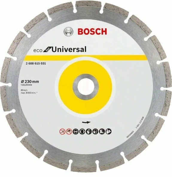 BOSCH 2608615031 Ekonomik Seri Elmas Bıçak 230 mm ürün görseli 1