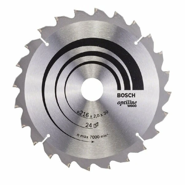 BOSCH 2608640431 Daire Testere Bıçağı Op Wo B 216X30-24 Diş ürün görseli 1