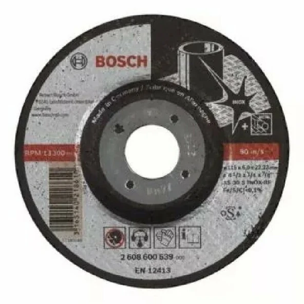 BOSCH 2608600539 115 X 6.0 mm Expert Serisi Bombeli Inox ürün görseli 1