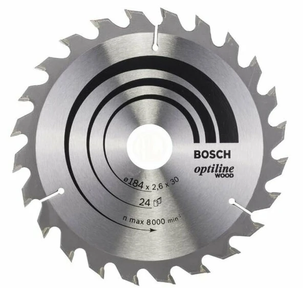 BOSCH 2608640610 Optiline 184*30 mm 24 Diş 1,6 Atb ürün görseli 1