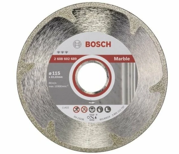 BOSCH 2608602689 Elmas Kesme Disk Bfmarble 115*22,23 mm ürün görseli 1