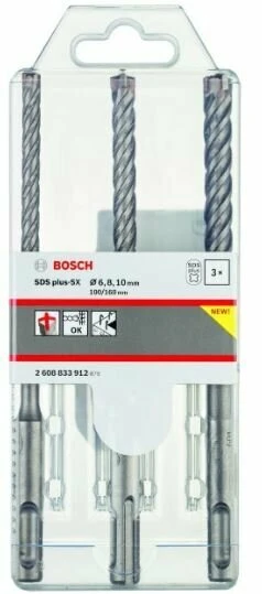 BOSCH 2608833912 Sds Plus-5X 3 Parça Set ürün görseli 1