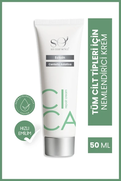 CICA Repair Cream – Su Bazlı Onarıcı & Nemlendirici Cilt Kremi | Makyaj Altına Uygun | 50ML ürün görseli 1