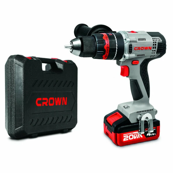 CROWN CT21075HMX-4 BMC Akülü Darbeli Matkap 20V-4Ah Ct21075Hmx-4 Bmc ürün görseli 1
