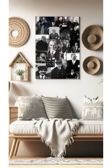 15 PARÇA ATATÜRK RESMİ KANVAS TABLO CANVAS DUVAR DEKARASYON DUVAR SÜSÜ ÖLÇÜ SEÇMEYİ UNUTMAYINIZ :) ürün görseli 1