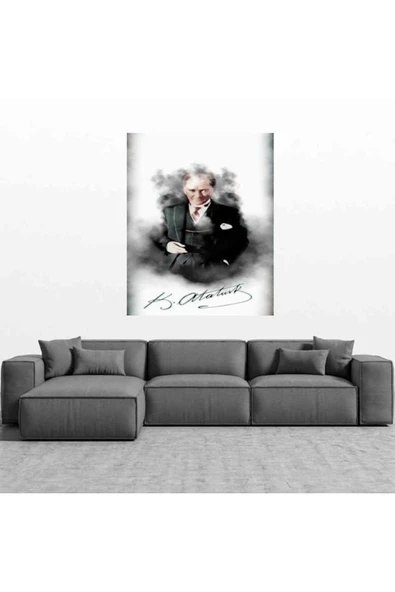 ATATÜRK KANVAS HEDİYELİK TABLO CANVAS EV DEKARASYON DUVAR ÖLÇÜ SEÇİNİZ. ürün görseli 1