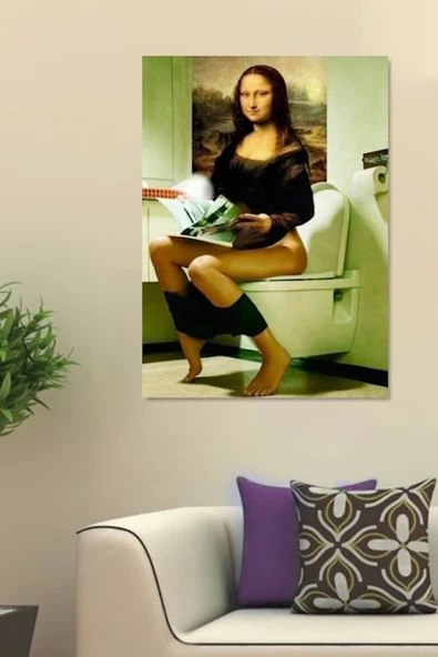 KOMİK WC TUVALET BANYO KANVAS TABLO EV DUVAR SALON HEDİYELİK DEKARASYON SÜSÜ ÖLÇÜ SEÇMEYİ UNUTMAYINI ürün görseli 1
