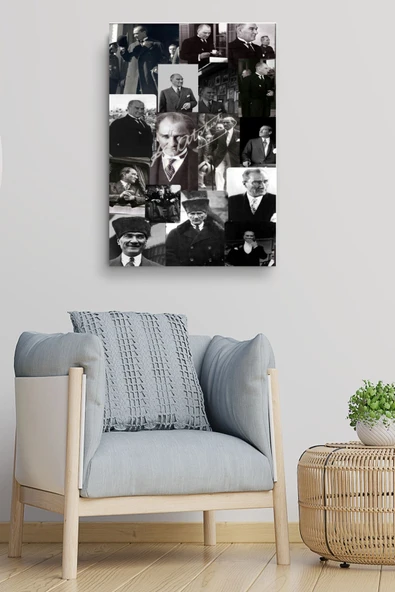 15 PARÇA ATATÜRK RESMİ KANVAS TABLO CANVAS DUVAR DEKARASYON DUVAR SÜSÜ ÖLÇÜ SEÇMEYİ UNUTMAYINIZ ürün görseli 1