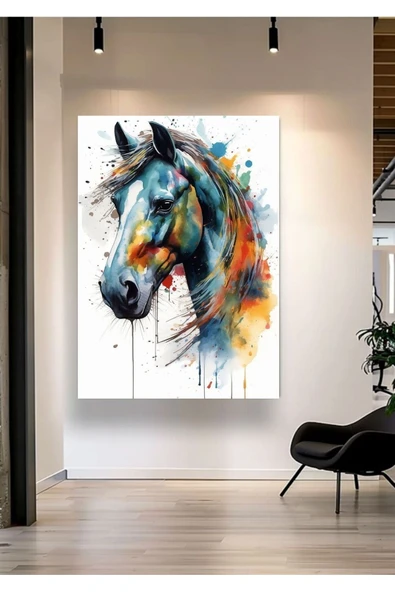 AT TABLO DUVAR DEKARASYON DUVAR SÜSÜ KANVAS TABLO CANVAS ÖLÇÜ SEÇİNİZ ürün görseli 1