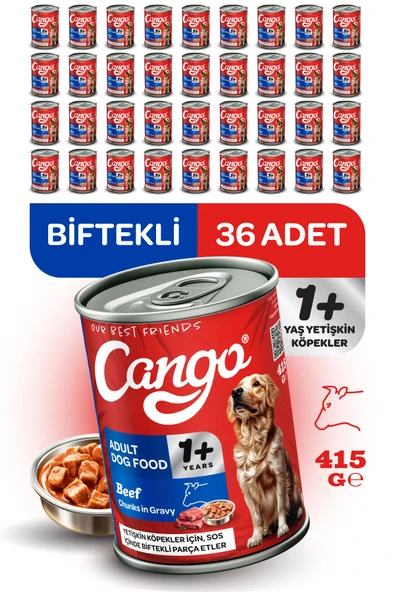 Cango Yaş Yetişkin Köpek Maması Etli 415GR 36Lı ürün görseli 1
