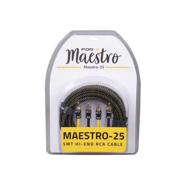 For-X MAESTRO-25 PROFESYONEL RCA KABLO - Resim 2