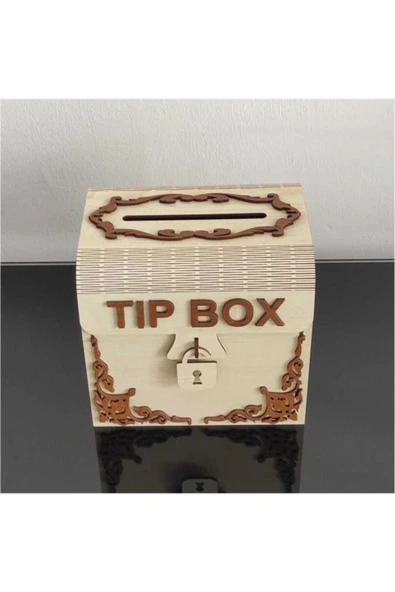 - Ahşap Tip Box Kumbara Ve Bahşiş Kutusu Tipbox ürün görseli 1