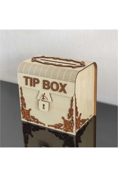 - Ahşap Tip Box Kumbara Ve Bahşiş Kutusu Tipbox - Resim 3