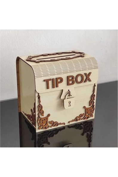 - Ahşap Tip Box Kumbara Ve Bahşiş Kutusu Tipbox - Resim 2