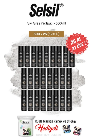 Selsil 25 AL 21 ÖDE Sıvı Gres Yağlayıcı 500 ml ve rosie pamuk ürün görseli 1