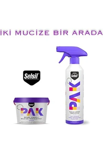 Selsil Pak 500ml Köpük + Krem 500gr Genel Amaçlı Temizleyici ürün görseli 1
