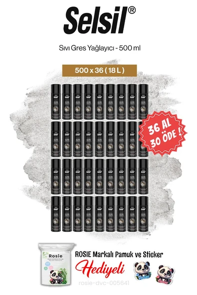 Selsil 36 AL 30 ÖDE Sıvı Gres Yağlayıcı, 500 ml ve rosie pamuk ürün görseli 1