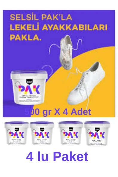 Selsil Pak Genel Amaçlı Mucize Temizleyici 500 Gr X 4 Adet ürün görseli 1