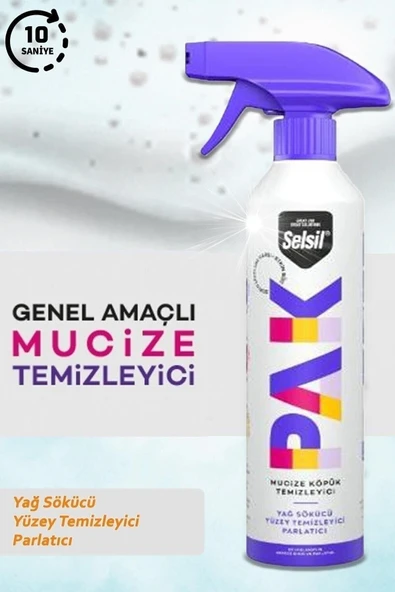 Selsil Pak Mucize Köpük Sprey Temizleyici 500 ml ürün görseli 1